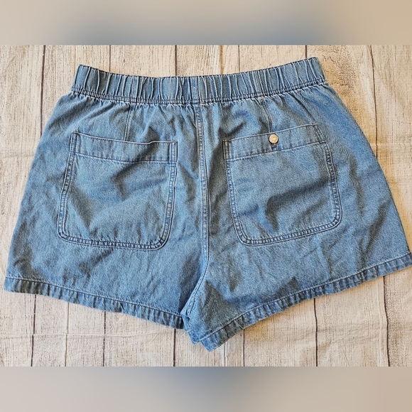 Madewell Plus Size 31 Denim Pull-On Utility Shorts In Grandfield Wash Hi-Rise - Picture 3 of 8